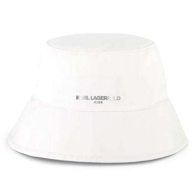 Bestickter Baumwoll-Fischerhut KARL LAGERFELD KIDS GIRL