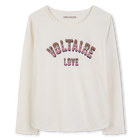 Bedrucktes lang&auml;rmeliges T-Shirt ZADIG VOLTAIRE 
                    GIRL