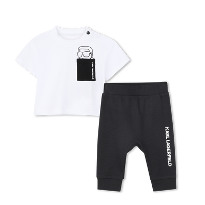SET AUS T-SHIRT UND HOSE KARL LAGERFELD KIDS BOY