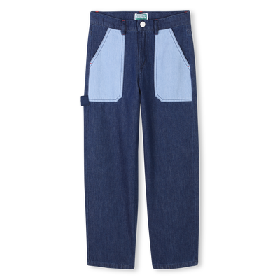 Bestickte Jeans mit Taschen KENZO KIDS BOY