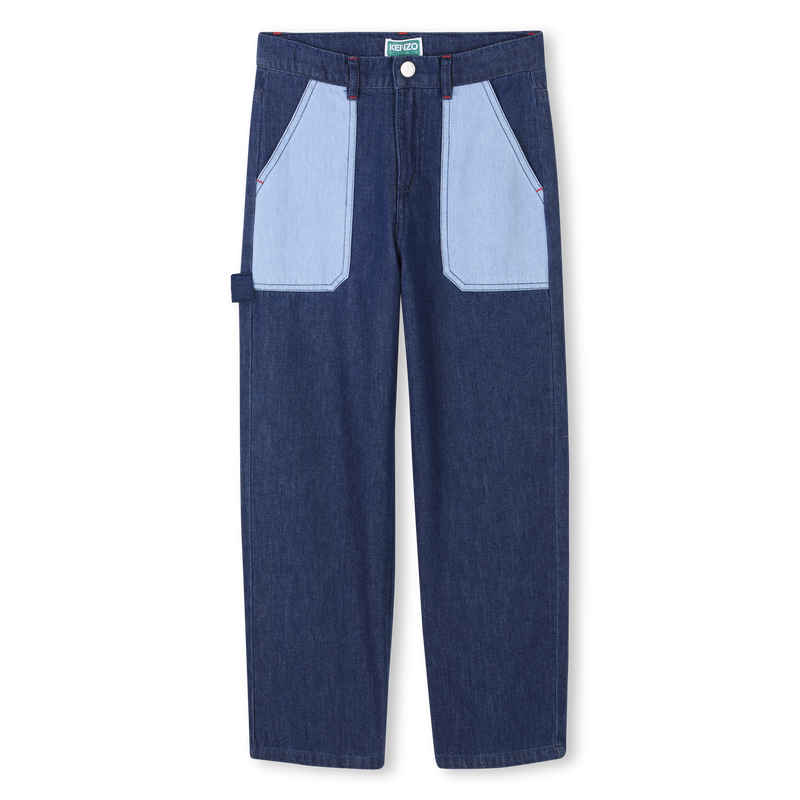 Bestickte Jeans mit Taschen KENZO KIDS 
                        BOY