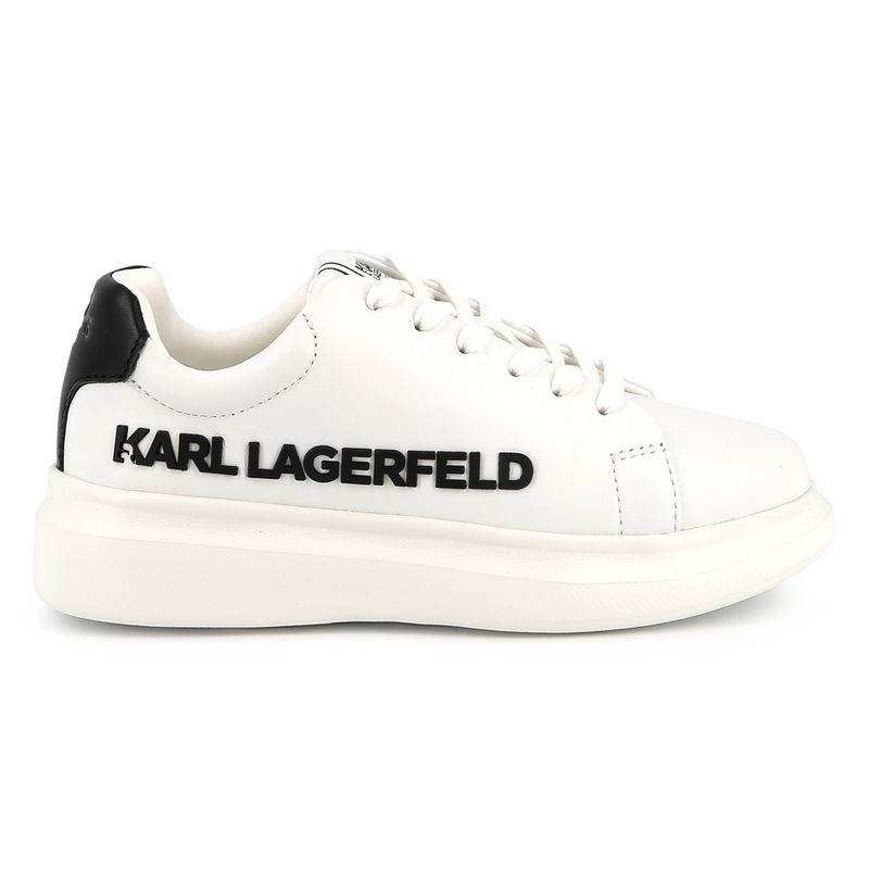 Schn&uuml;rsneakers aus Leder KARL LAGERFELD KIDS 
                        UNISEX