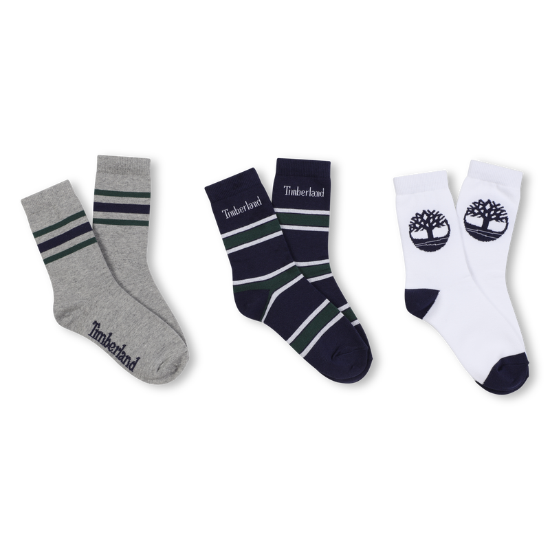 Trio-Pack mit Jacquard-Socken TIMBERLAND 
                        BOY