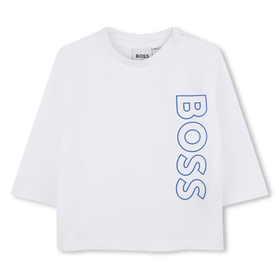 Baumwoll-Shirt mit Logo BOSS BOY
