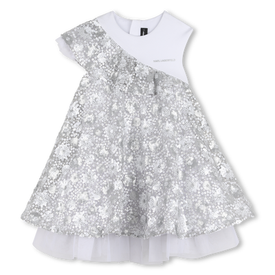 ZEREMONIENKLEID AUS BI-MATERIAL KARL LAGERFELD KIDS GIRL