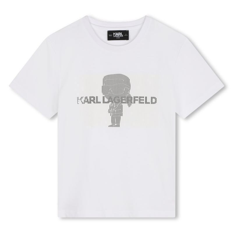 Kurz&auml;rmliges Baumwoll-Shirt KARL LAGERFELD KIDS 
                        BOY