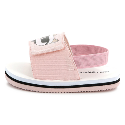 Leichte Sandalen mit Klett KARL LAGERFELD KIDS UNISEX