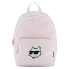 Kleiner Rucksack aus flauschigem Fleece KARL LAGERFELD KIDS 
                    GIRL