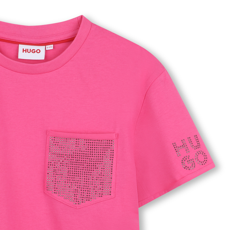 KURZARM T-SHIRT HUGO 
                        GIRL