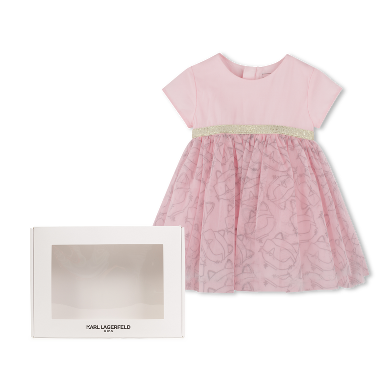 Festliches, bedrucktes Kleid KARL LAGERFELD KIDS 
                        GIRL
