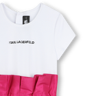 Elegantes Kleid aus Seidentaft KARL LAGERFELD KIDS 
                    GIRL