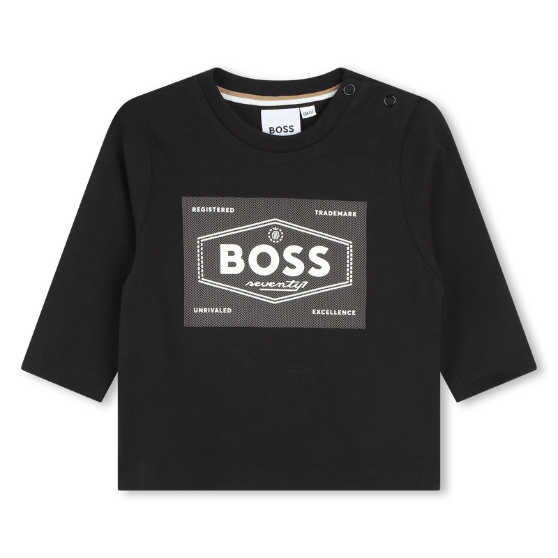 Baumwoll-Langarmshirt BOSS 
                        BOY