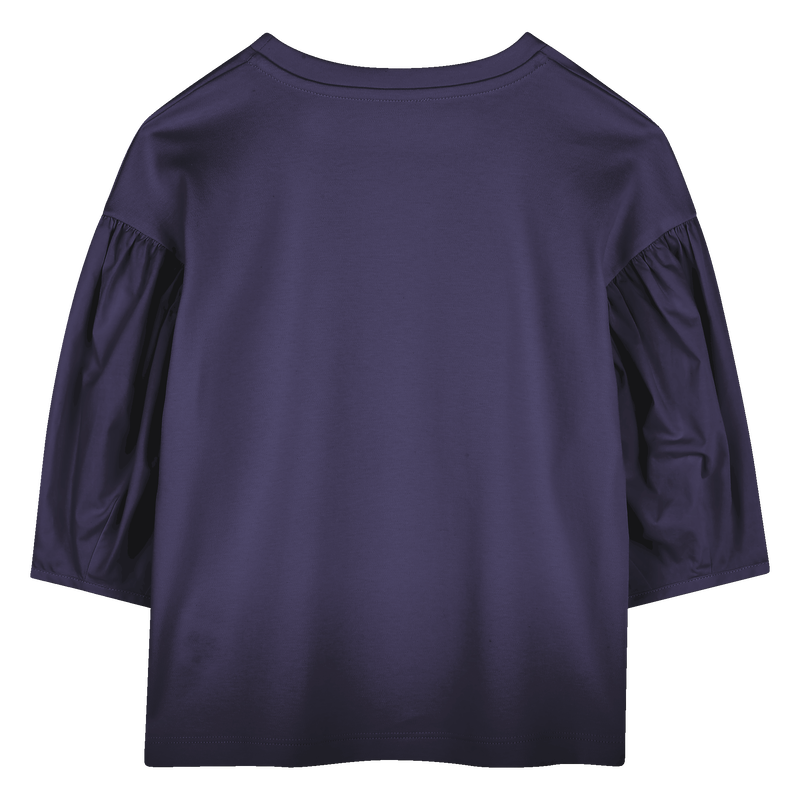 T-Shirt aus zwei Materialien KENZO KIDS 
                        GIRL