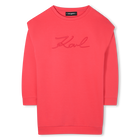Lang&auml;rmeliges Kleid KARL LAGERFELD KIDS 
                    GIRL