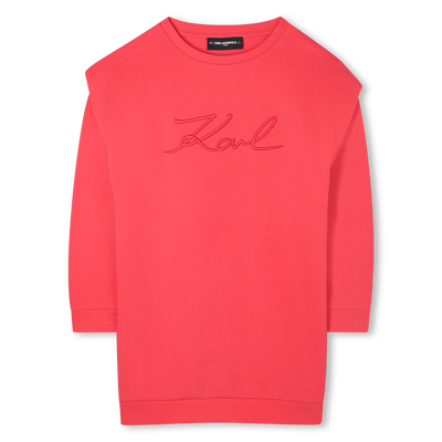 Lang&auml;rmeliges Kleid KARL LAGERFELD KIDS GIRL