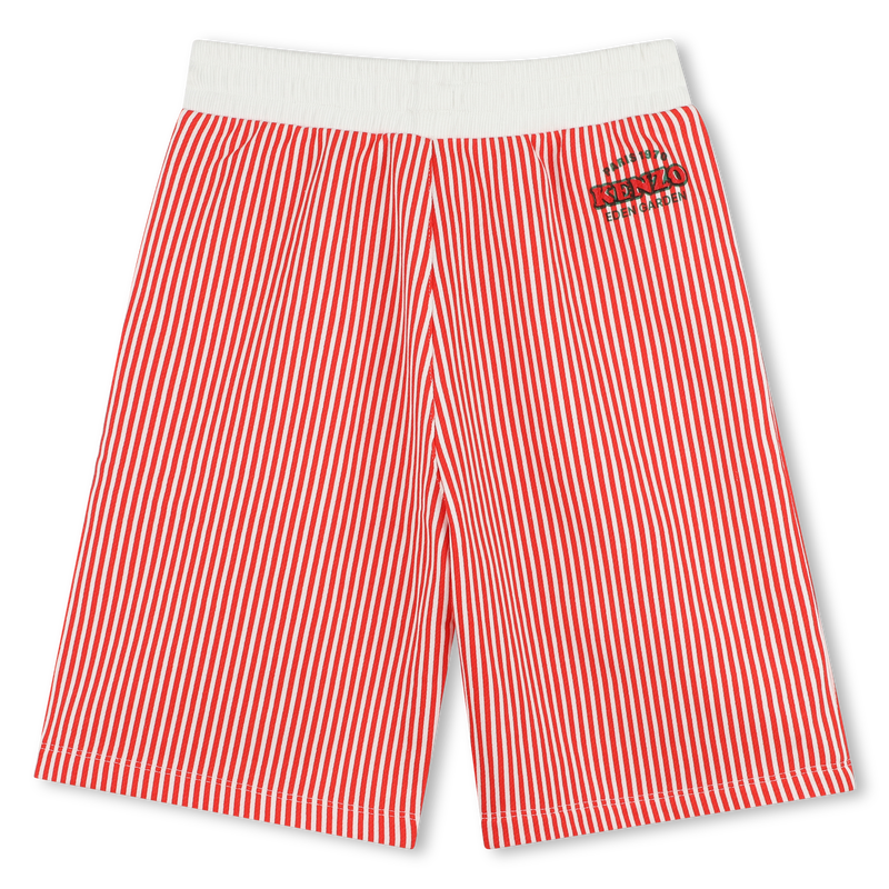 Gestreifte Baumwoll-Bermudas KENZO KIDS 
                        BOY
