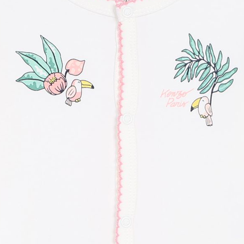 Baumwoll-Pyjama mit Druckknopf KENZO KIDS 
                        GIRL