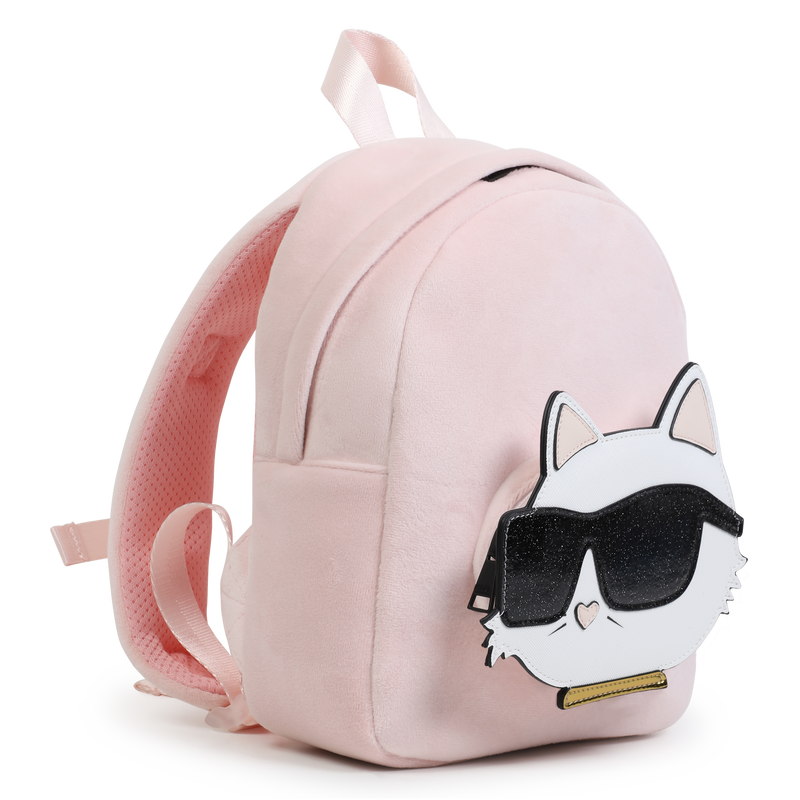 Kleiner Velours-Rucksack KARL LAGERFELD KIDS 
                        GIRL
