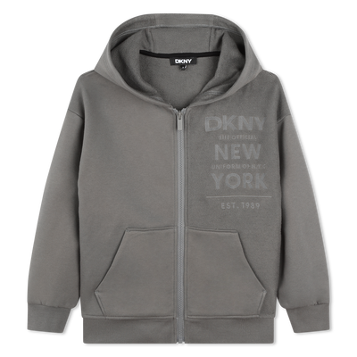 Sweat-Cardigan aus Baumwolle DKNY BOY