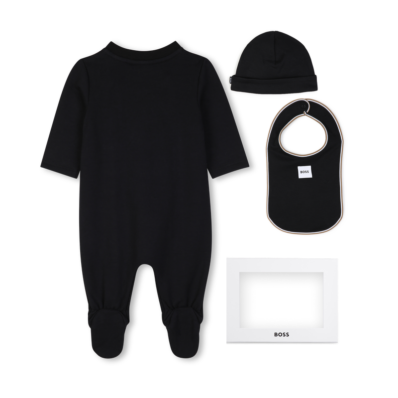 Pyjama-Set mit M&uuml;tze und L&auml;tzchen BOSS 
                        JUNGE
