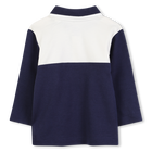 Zweifarbiges Poloshirt aus Baumwolle mit geripptem TIMBERLAND 
                    BOY