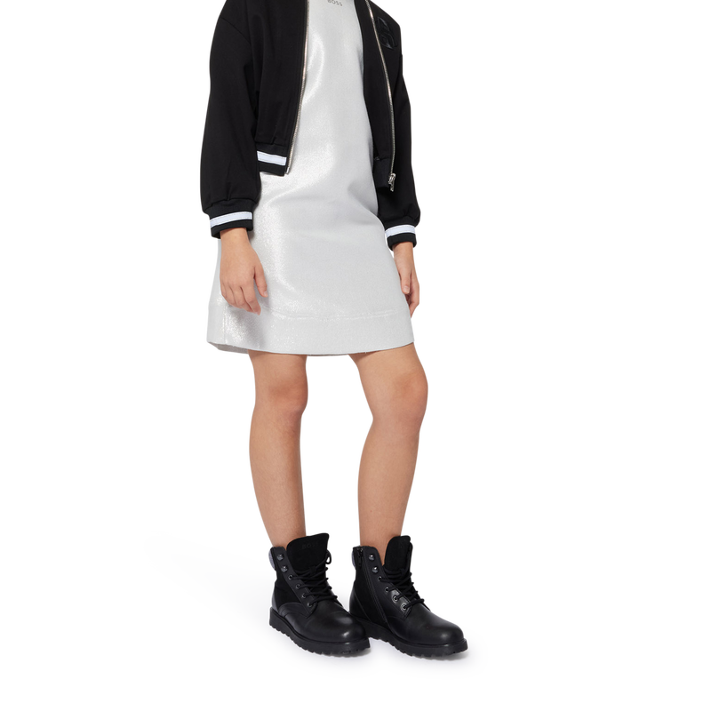 Gef&uuml;ttertes Kurzarm-Kleid BOSS 
                        GIRL