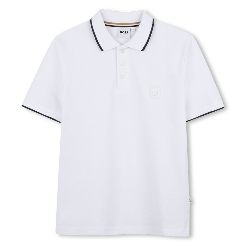 Gerades Baumwoll-Poloshirt BOSS 
                        BOY