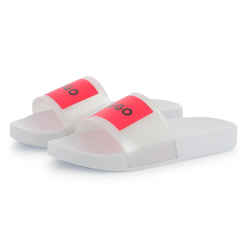 Pantoletten mit Badge HUGO 
                        GIRL