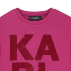Lang&auml;rmeliges Sweatshirt KARL LAGERFELD KIDS 
                    GIRL
