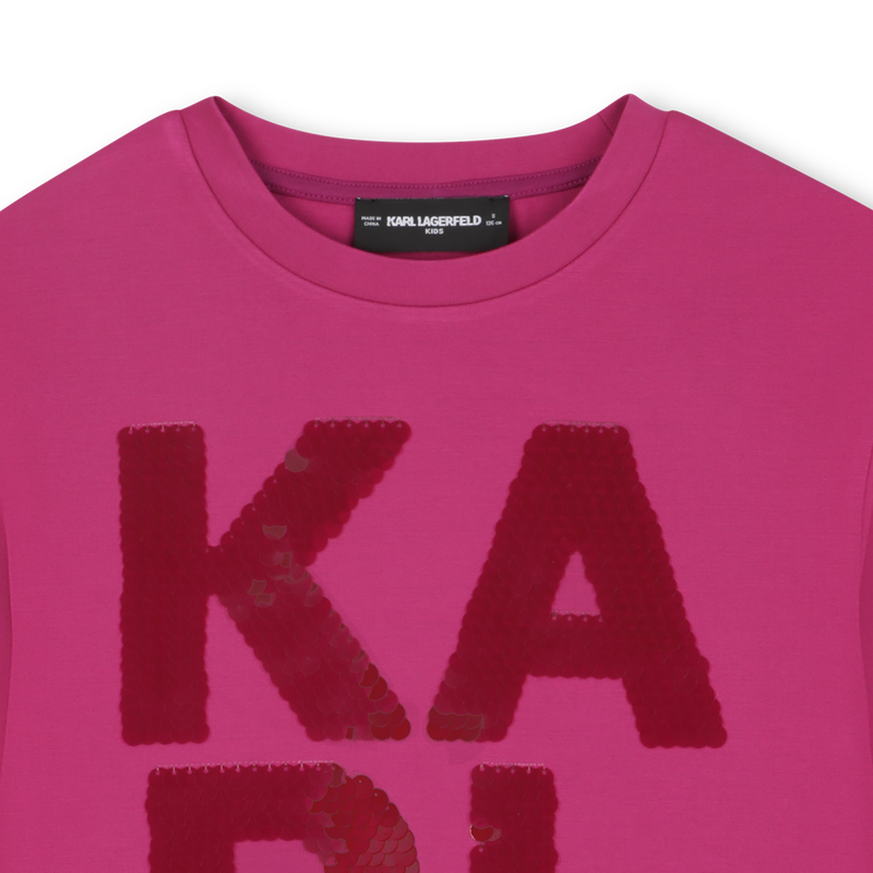 Lang&auml;rmeliges Sweatshirt KARL LAGERFELD KIDS 
                        GIRL
