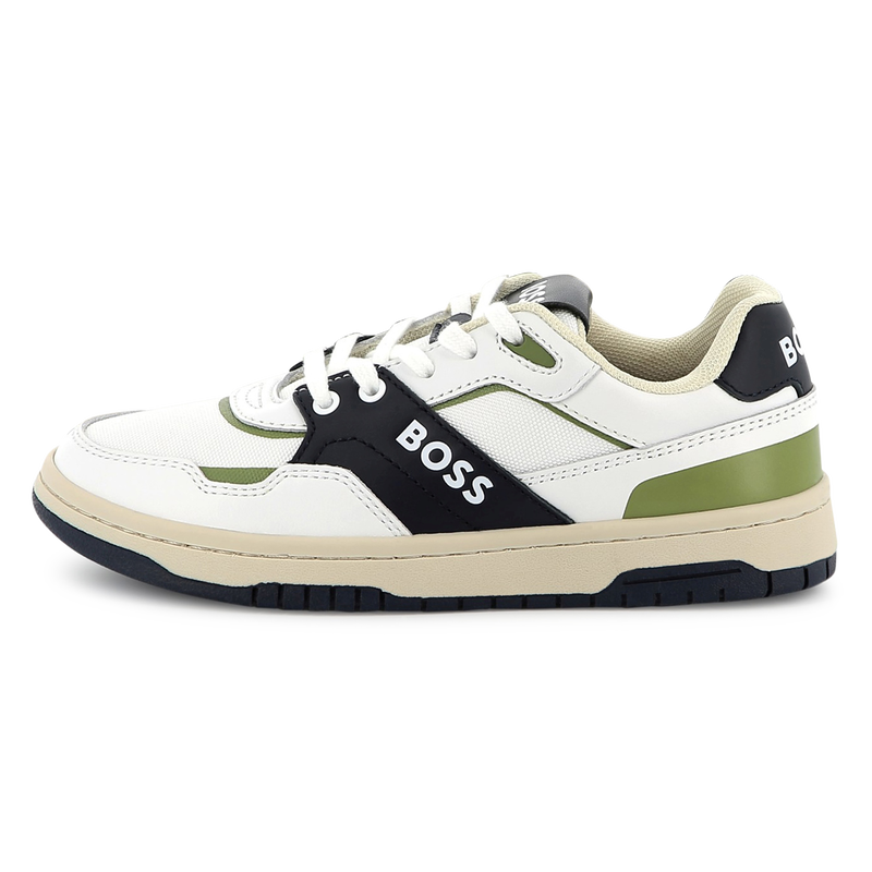 Schn&uuml;rsneaker aus Materialmix BOSS 
                        BOY