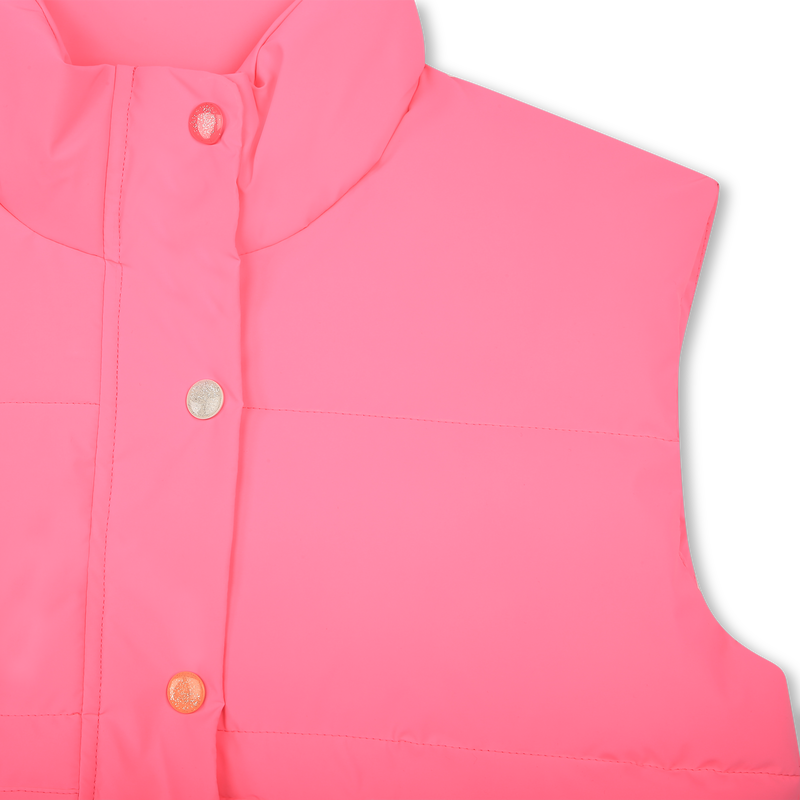 Pink puffer vest