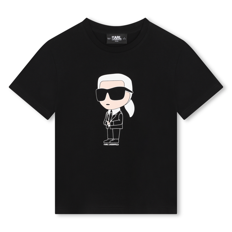 Kurz&auml;rmliges Baumwoll-Shirt KARL LAGERFELD KIDS 
                        BOY