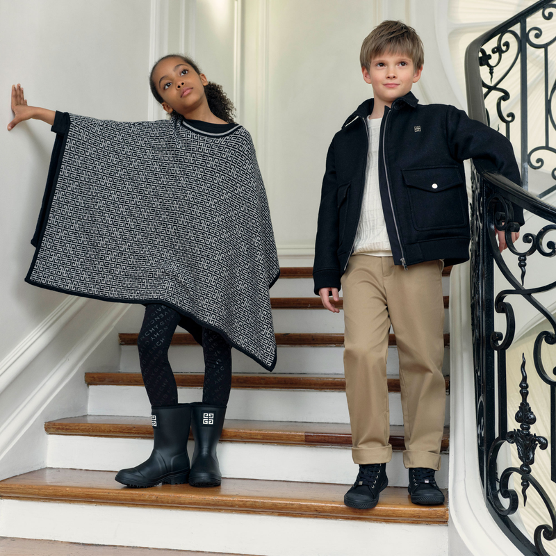 Baumwoll-Cape mit Kaschmir GIVENCHY 
                        GIRL