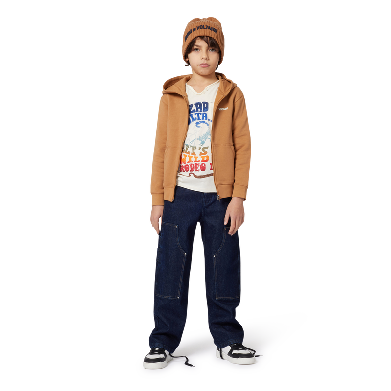 Weite Jeans mit Steppn&auml;hten ZADIG & VOLTAIRE 
                        BOY