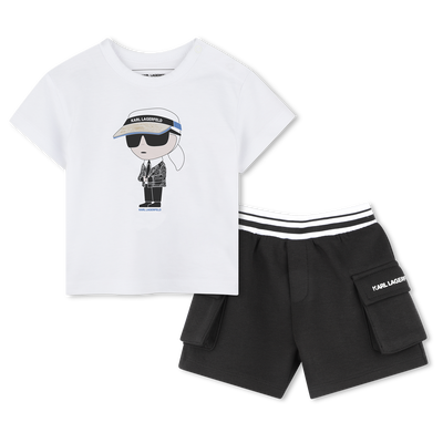 Set aus Shorts und T-Shirt KARL LAGERFELD KIDS BOY