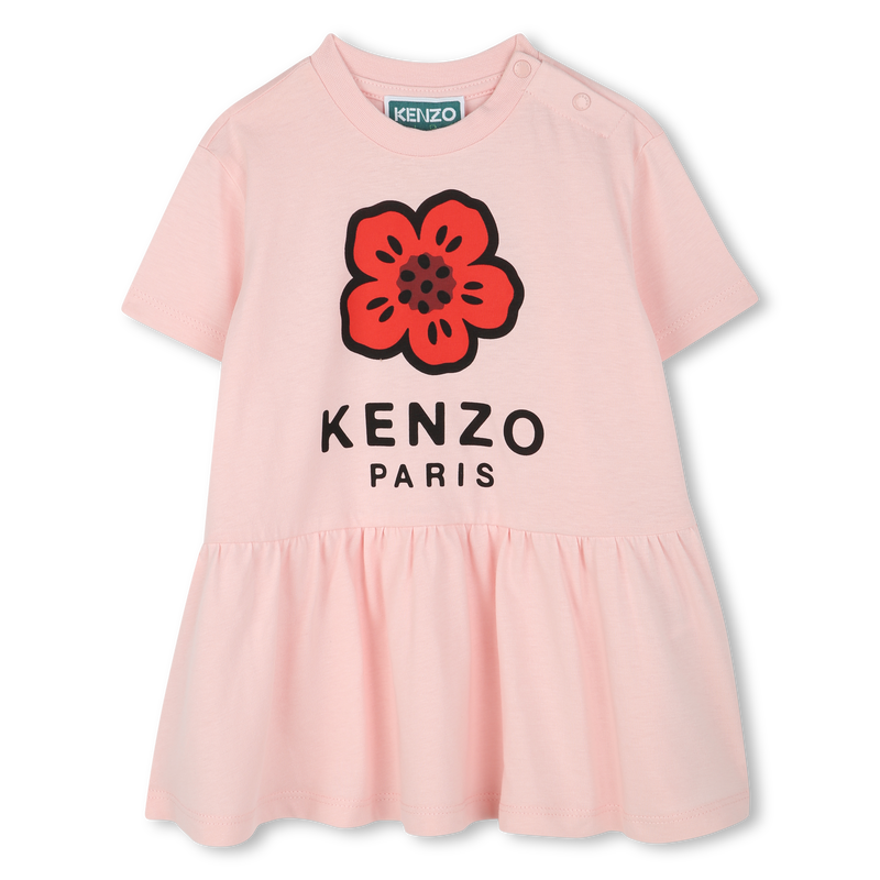 Kurz&auml;rmliges Kleid KENZO KIDS 
                        GIRL