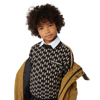 Sweatshirt mit Print KARL LAGERFELD KIDS BOY