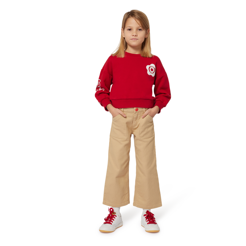 Schlaghose aus Baumwolle KENZO KIDS 
                        GIRL