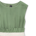 Plissiertes kurz&auml;rmeliges kleid KARL LAGERFELD KIDS 
                    GIRL
