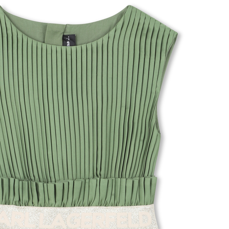 PLISSIERTES KURZ&Auml;RMELIGES KLEID KARL LAGERFELD KIDS 
                        GIRL