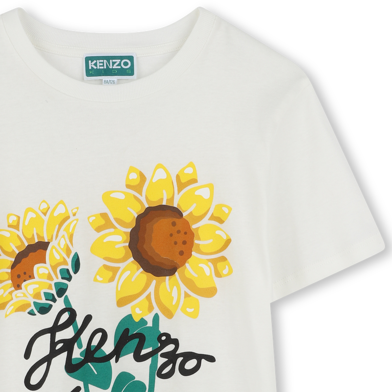 T-Shirt mit Sonnenblumen-Druck KENZO KIDS 
                        UNISEX