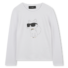 Langarm-T-Shirt KARL LAGERFELD KIDS 
                    GIRL