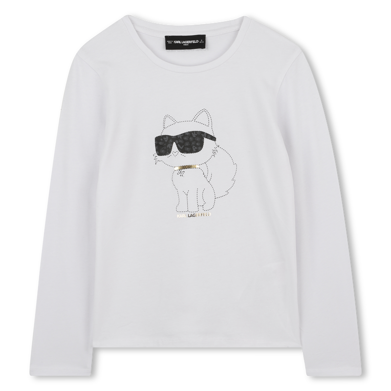 Langarm-T-Shirt KARL LAGERFELD KIDS 
                        GIRL
