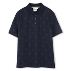 Gerades Poloshirt mit Print BOSS 
                    BOY