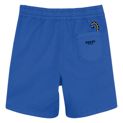 Baumwoll-Bermudas mit Badge KENZO KIDS BOY