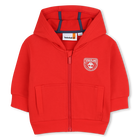 Jogger-sweatshirt mit kapuze, ROT, hi-res