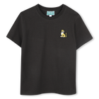 Baumwoll-T-Shirt mit Stick-Patch KENZO KIDS 
                    UNISEX