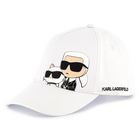 Verstellbare Cap mit Print KARL LAGERFELD KIDS 
                    GIRL