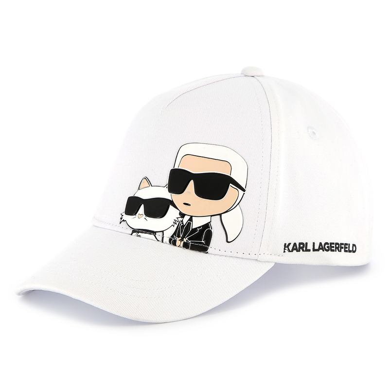 Verstellbare Cap mit Print KARL LAGERFELD KIDS 
                        GIRL